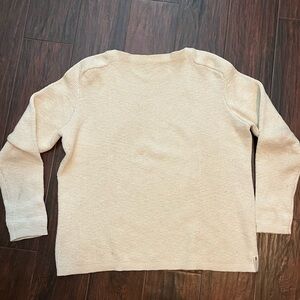 Classic Nantucket Looms Boat neck sweater in cream
